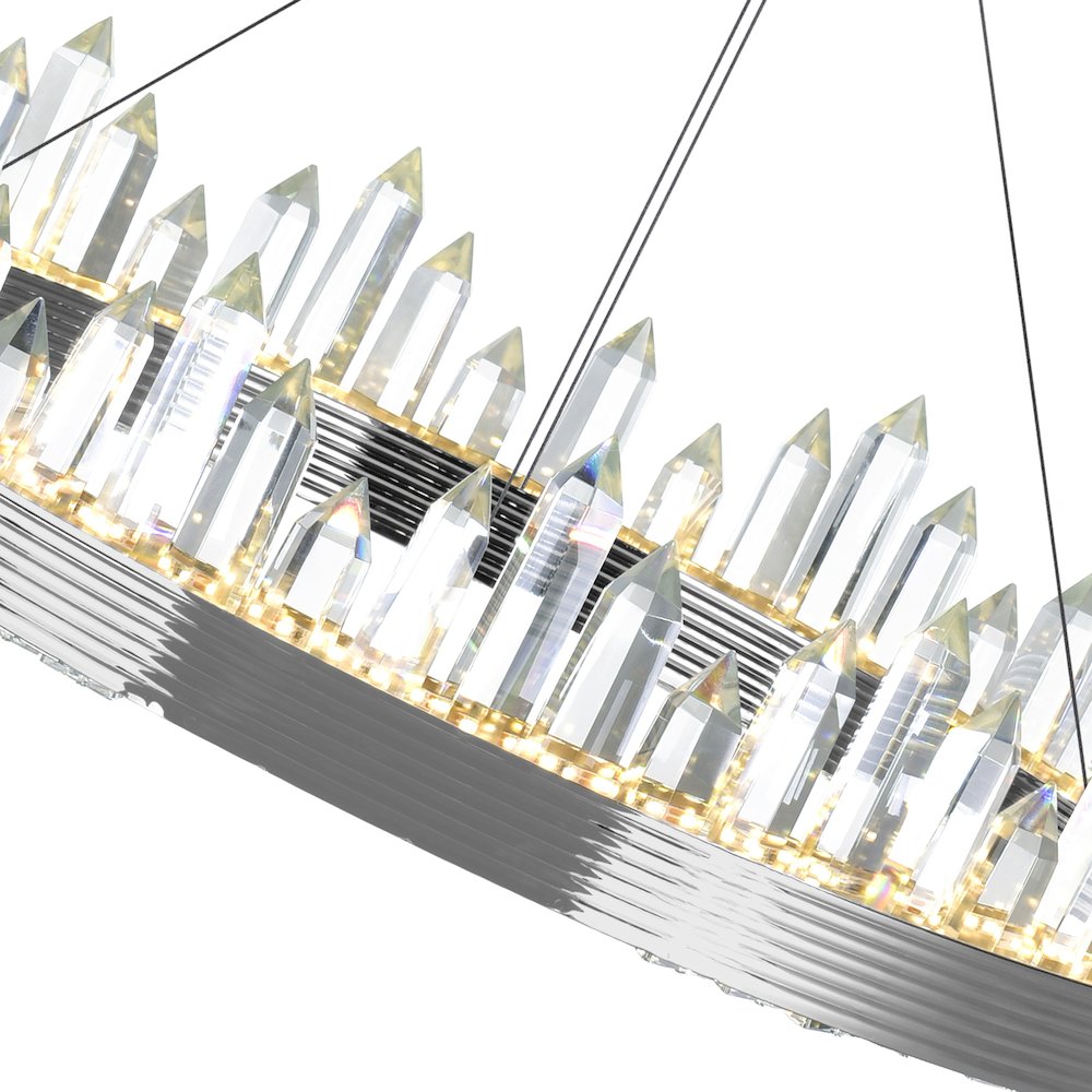 Agassiz LED Chandelier With Polished Nickel Finish. Picture 5
