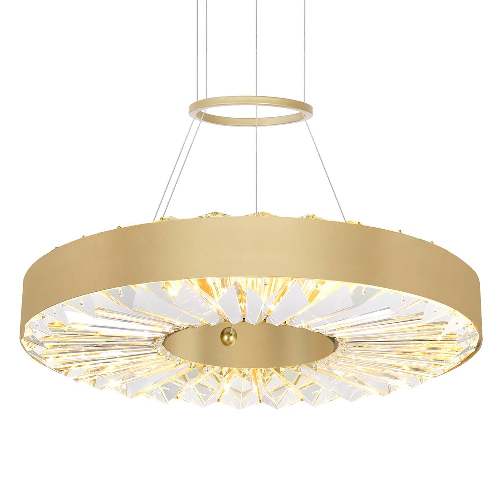 Bjoux LED Chandelier With Sun Gold Finish. Picture 2