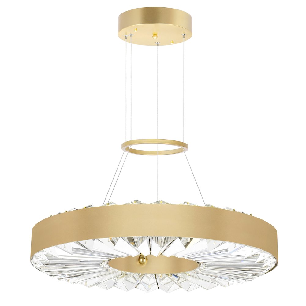 Bjoux LED Chandelier With Sun Gold Finish. Picture 7