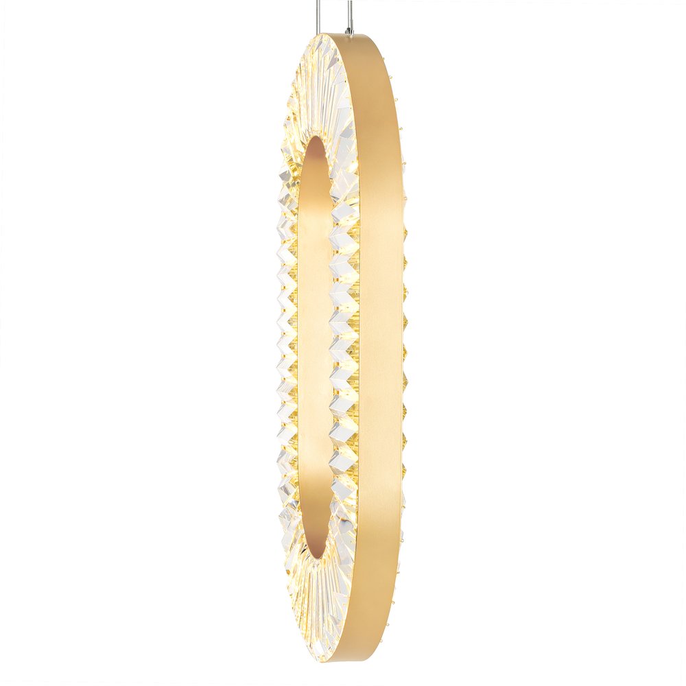 Bjoux LED Chandelier With Sun Gold Finish. Picture 3