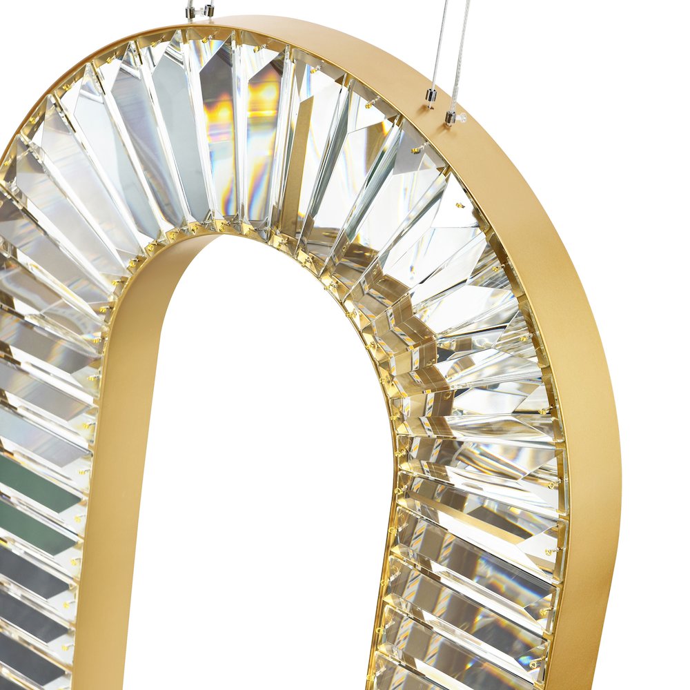 Bjoux LED Chandelier With Sun Gold Finish. Picture 5