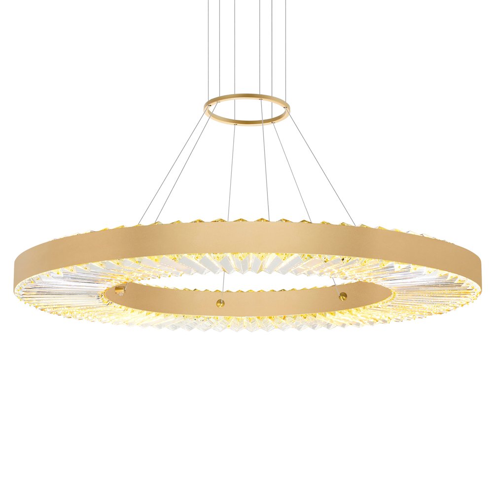Bjoux LED Chandelier With Sun Gold Finish. Picture 2