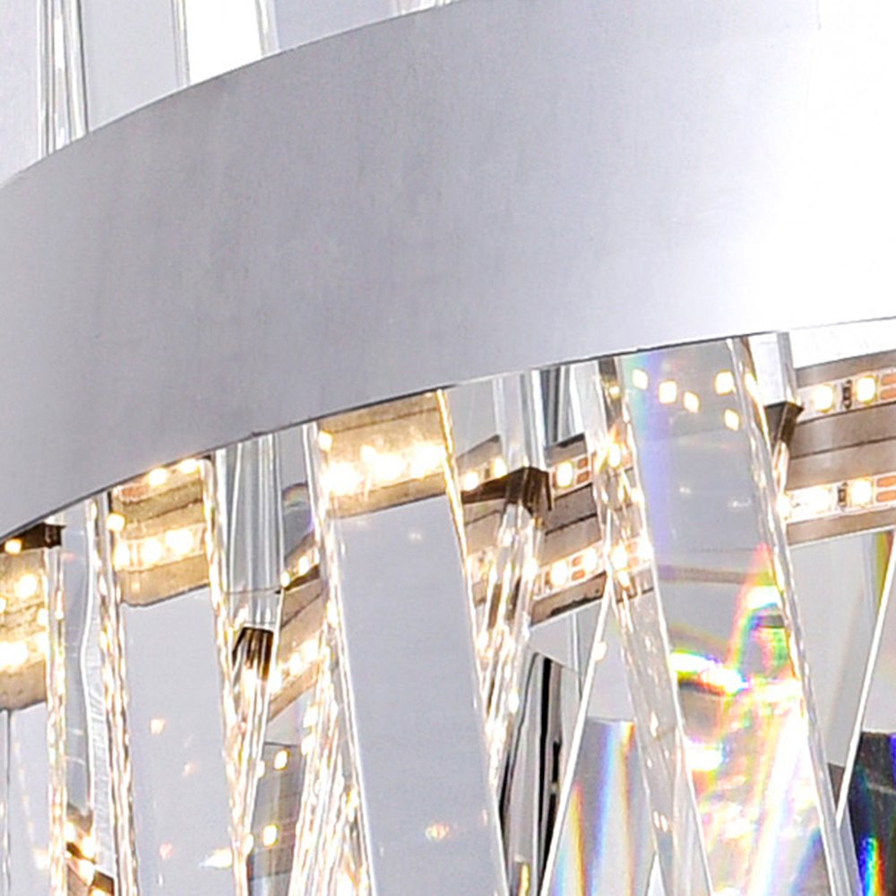 Glace LED Chandelier With Chrome Finish. Picture 3