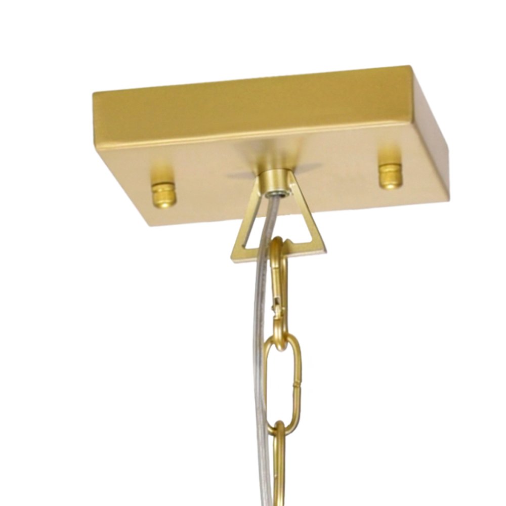 Tudor 6 Light Chandelier With Satin Gold & Black Finish. Picture 5