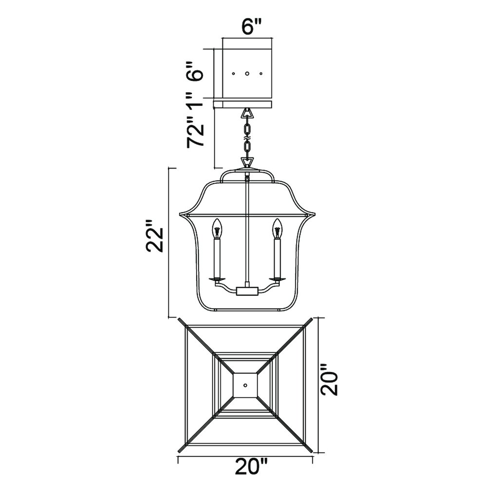 Tudor 6 Light Chandelier With Satin Gold & Black Finish. Picture 6