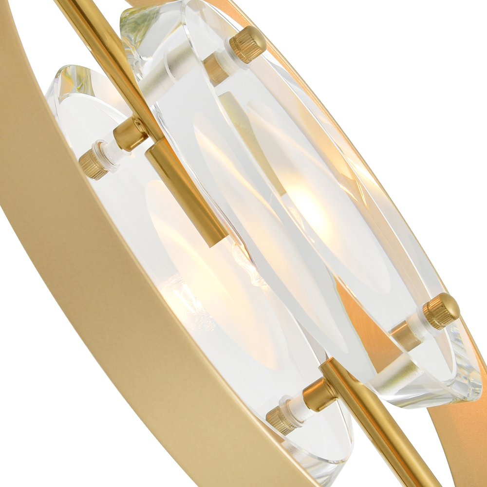 Iris 6 Light Pendant With Sun Gold Finish. Picture 4