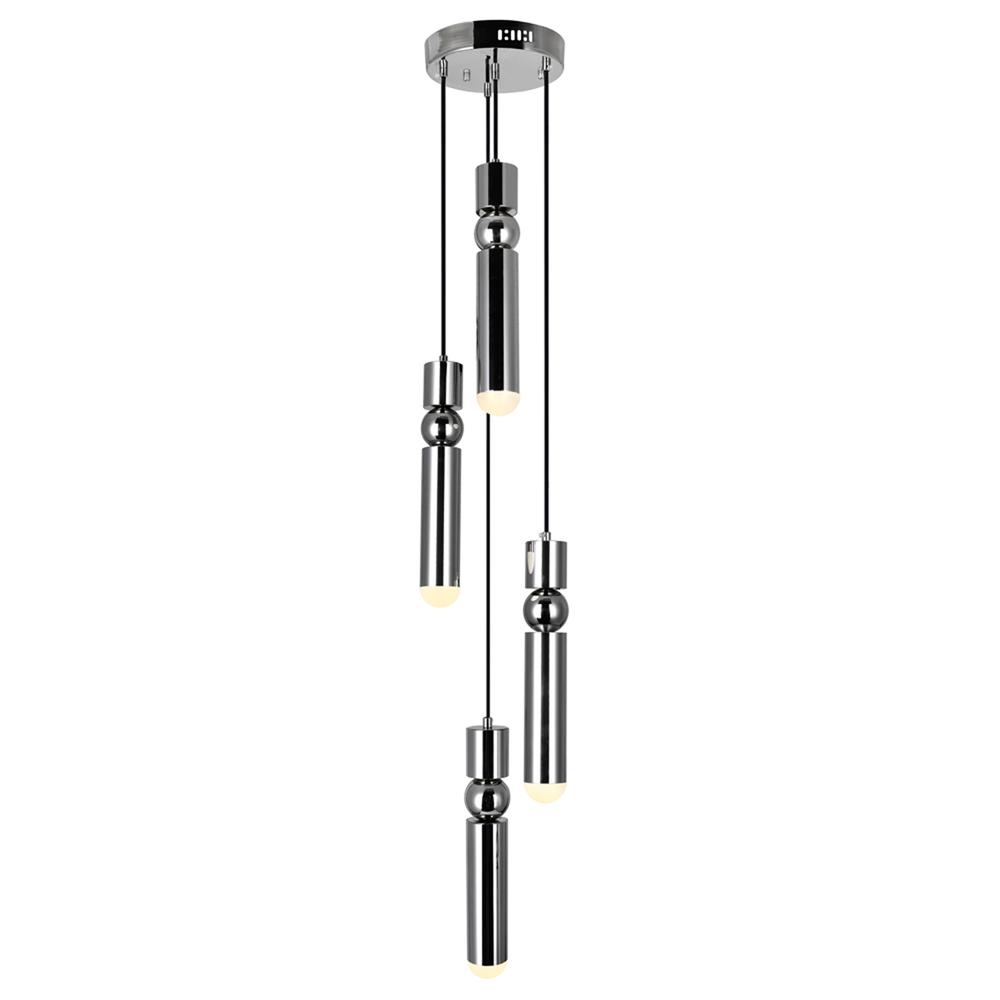 Chime LED Pendant With Polished Nickel Finish. Picture 1