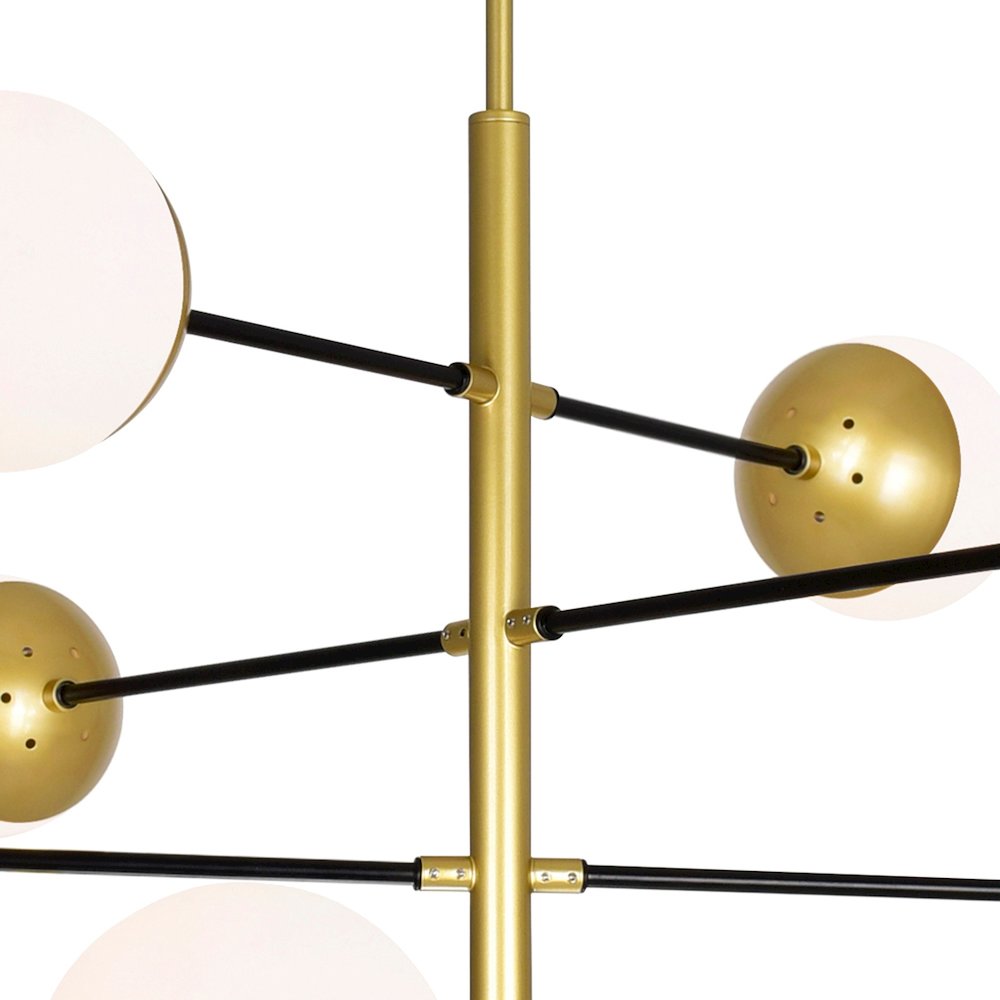 Compass 10 Light Chandelier With Medallion Gold Finish. Picture 6
