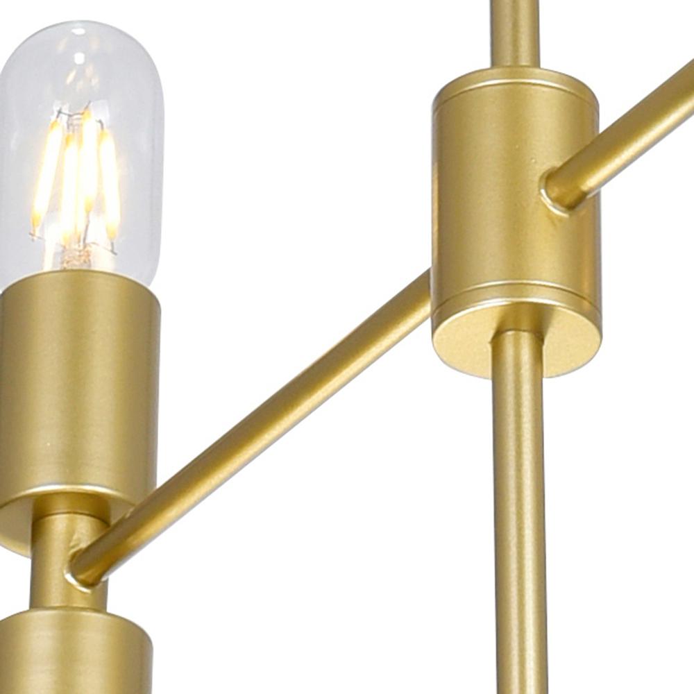 Hand Crank 12 Light Chandelier With Medallion Gold Finish. Picture 4