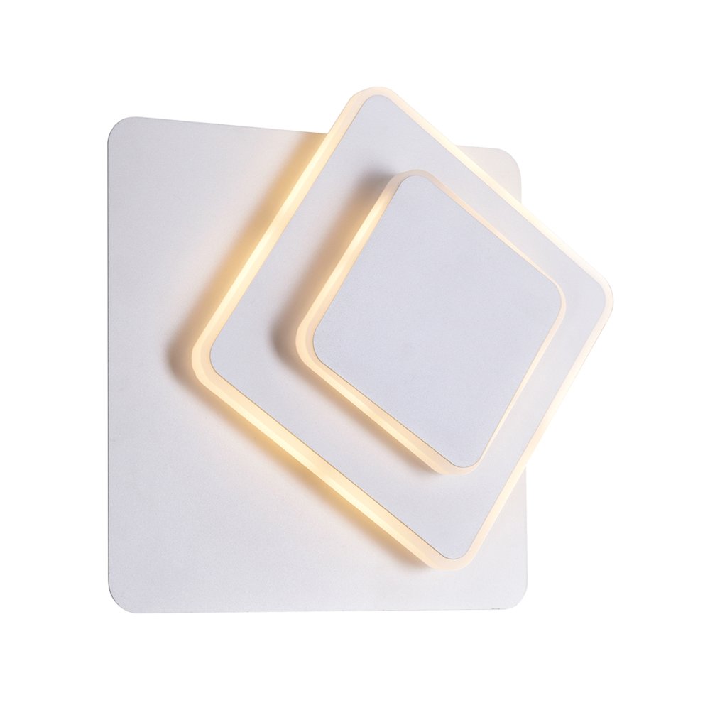 Private I LED Sconce With Matte White Finish. Picture 3