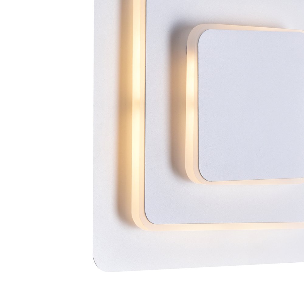 Private I LED Sconce With Matte White Finish. Picture 5