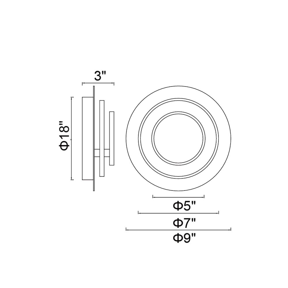 Private I LED Sconce With Matte White Finish. Picture 6