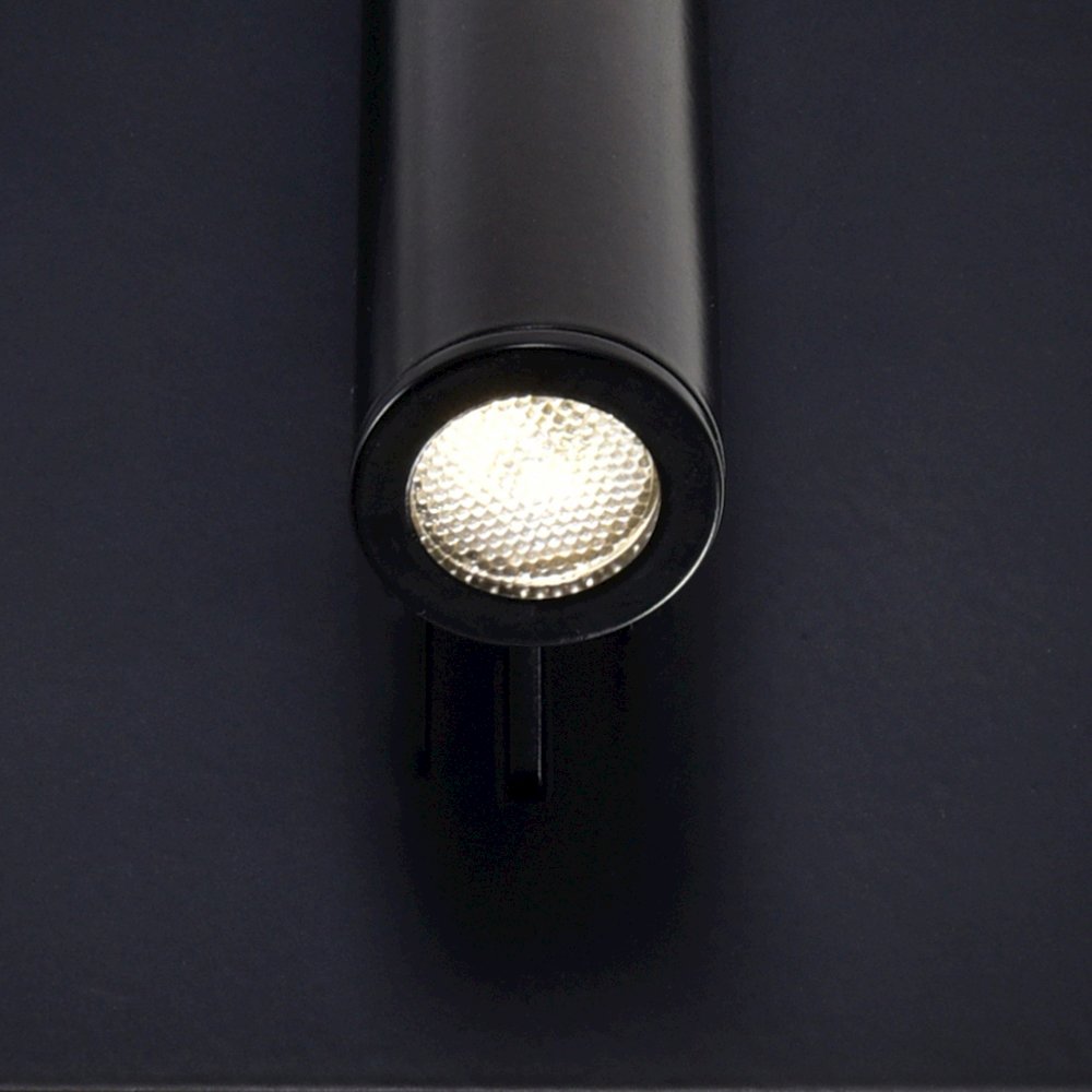 Private I LED Sconce With Matte Black Finish. Picture 3