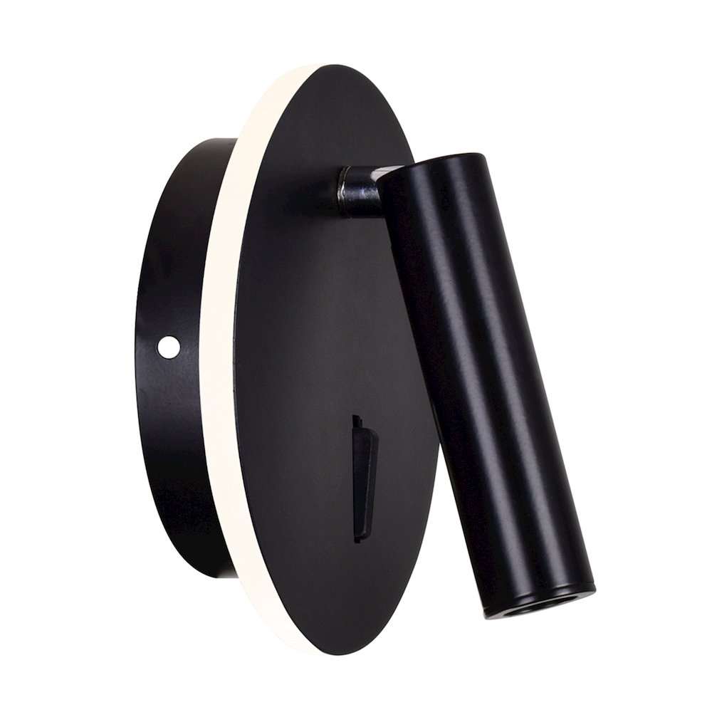 Private I LED Sconce With Matte Black Finish. Picture 4