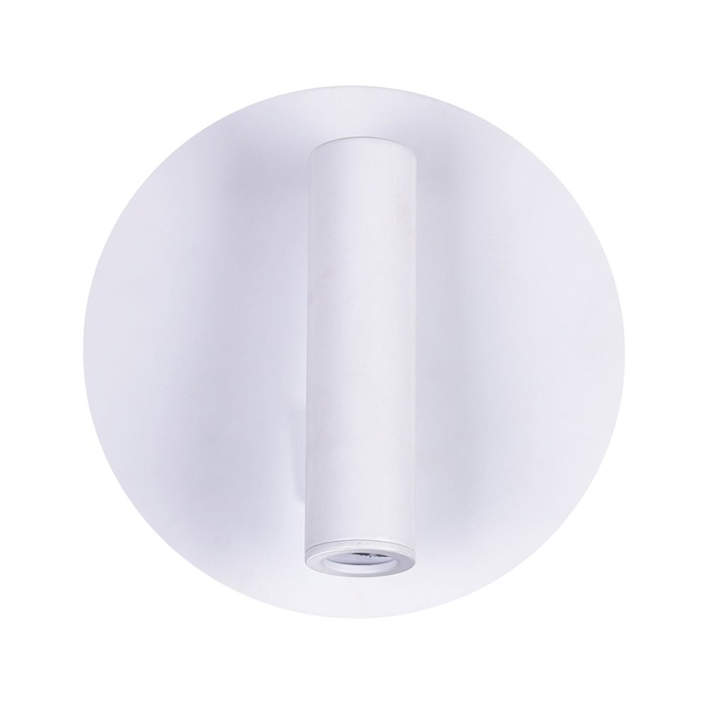 Private I LED Sconce With Matte White Finish. Picture 3