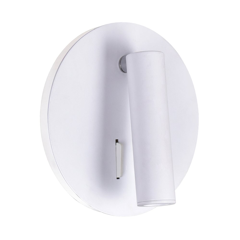 Private I LED Sconce With Matte White Finish. Picture 5