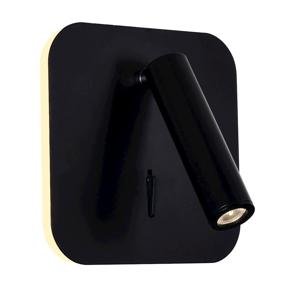 Private I LED Sconce With Matte Black Finish. Picture 1