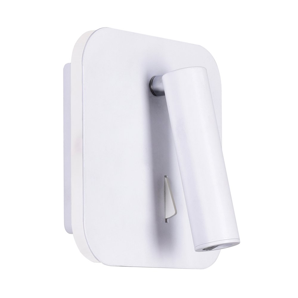 Private I LED Sconce With Matte White Finish. Picture 5