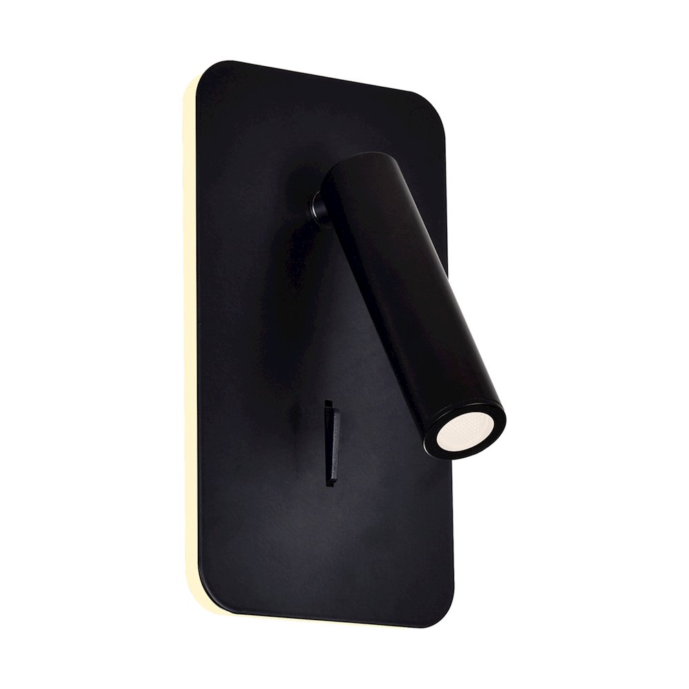Private I LED Sconce With Matte Black Finish. Picture 1