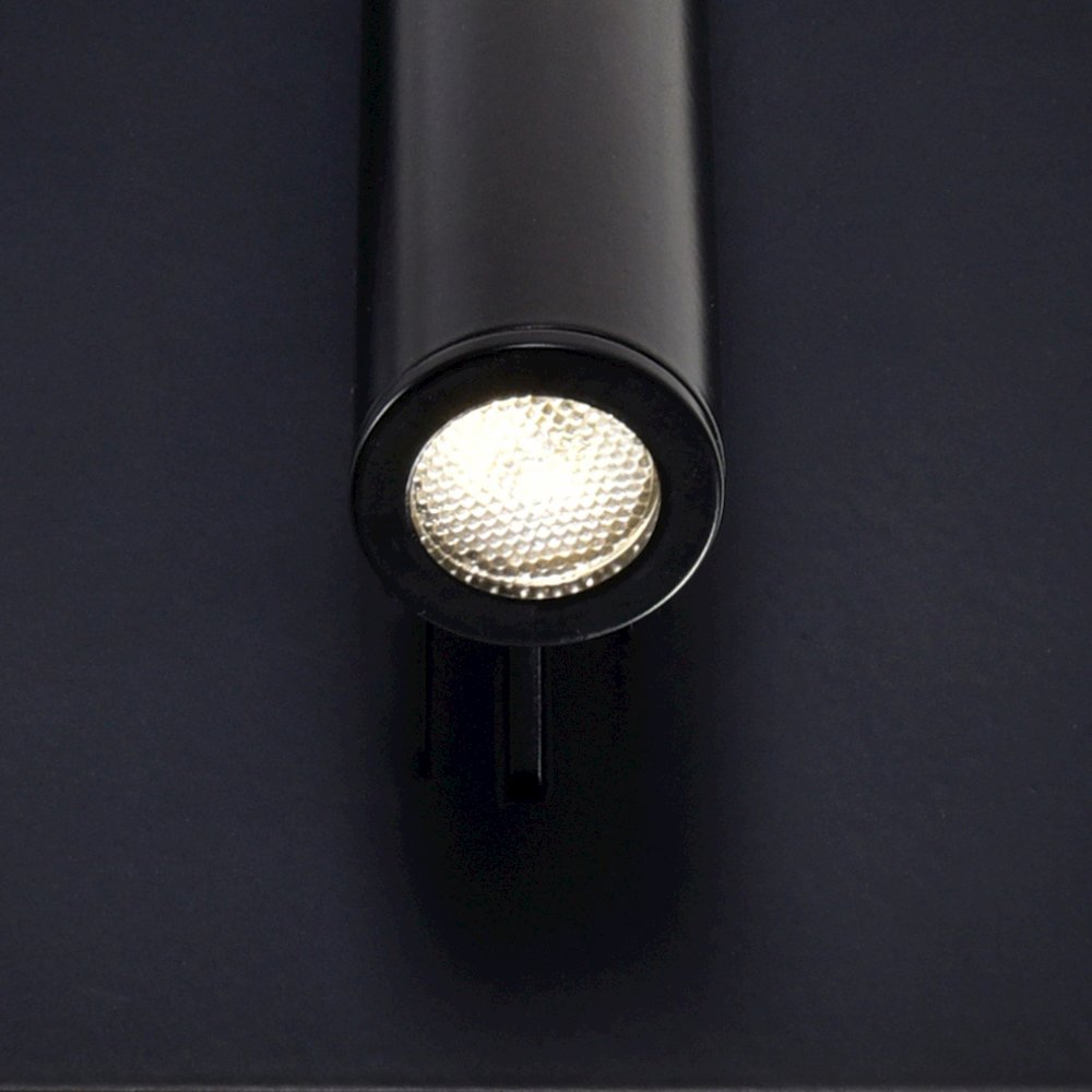 Private I LED Sconce With Matte Black Finish. Picture 2