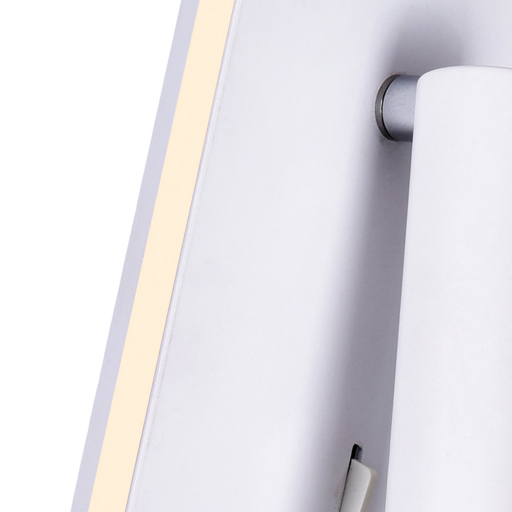 Private I LED Sconce With Matte White Finish. Picture 3