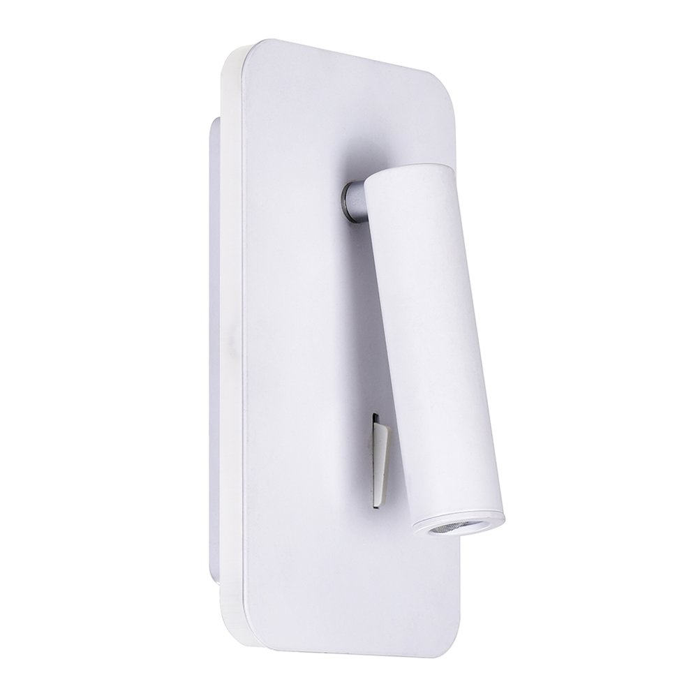 Private I LED Sconce With Matte White Finish. Picture 5