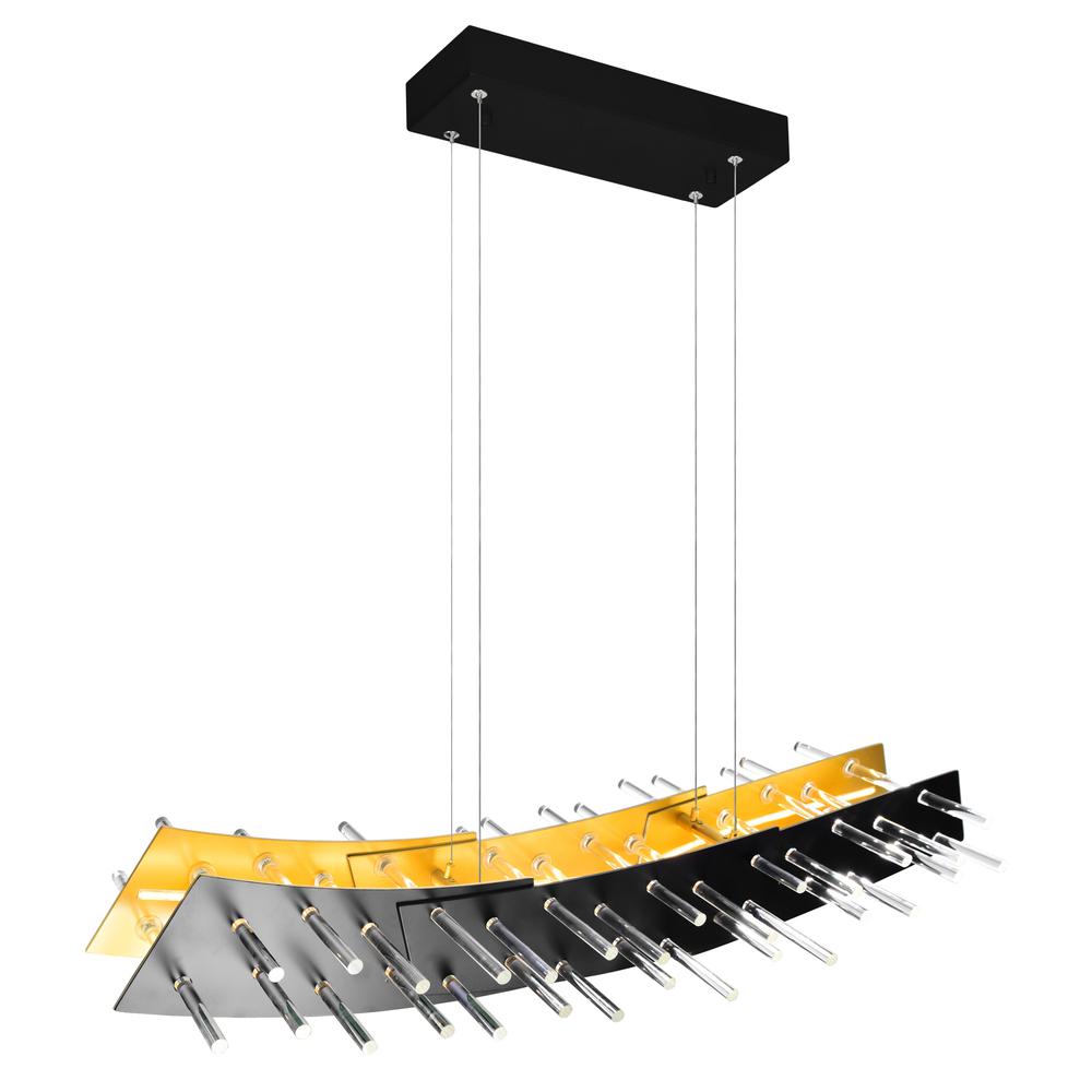 Gondola LED Chandelier With Black Finish. Picture 4