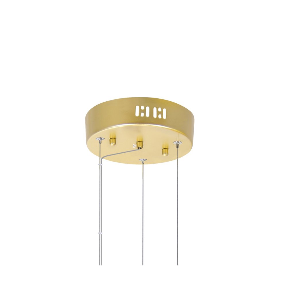 Millipede 32 in LED Satin Gold Chandelier. Picture 3