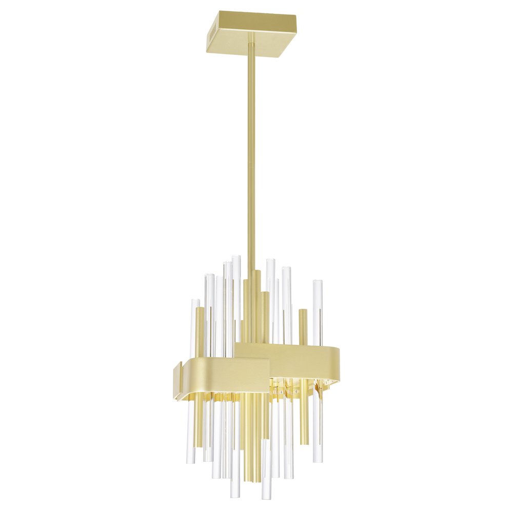 Millipede 8 in LED Satin Gold Mini Pendant. Picture 5