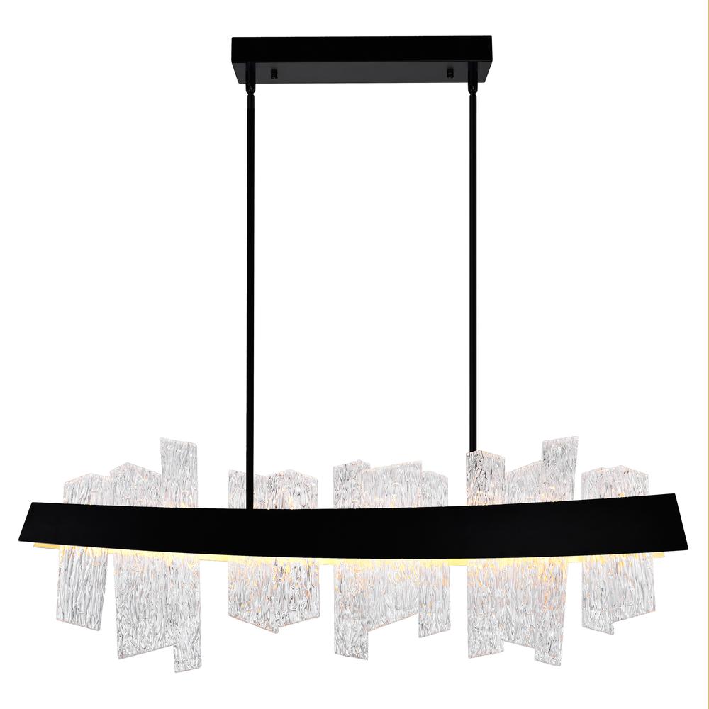 Guadiana 39 in LED Black Chandelier. Picture 2