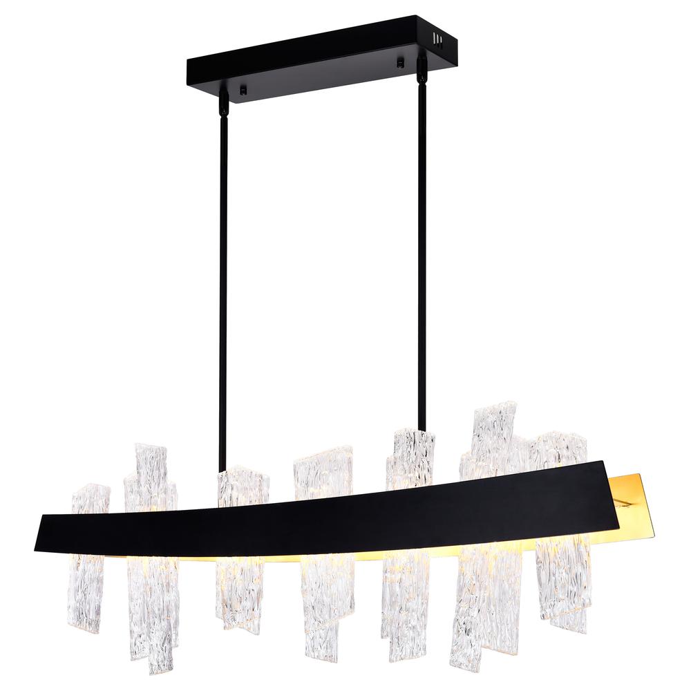 Guadiana 39 in LED Black Chandelier. Picture 6