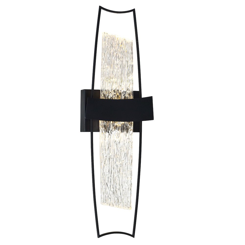 Guadiana Integrated LED Black Wall Light. Picture 1