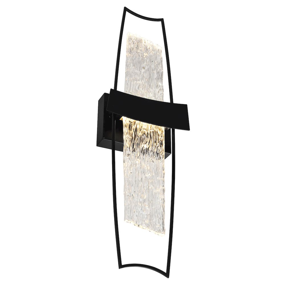 Guadiana Integrated LED Black Wall Light. Picture 4