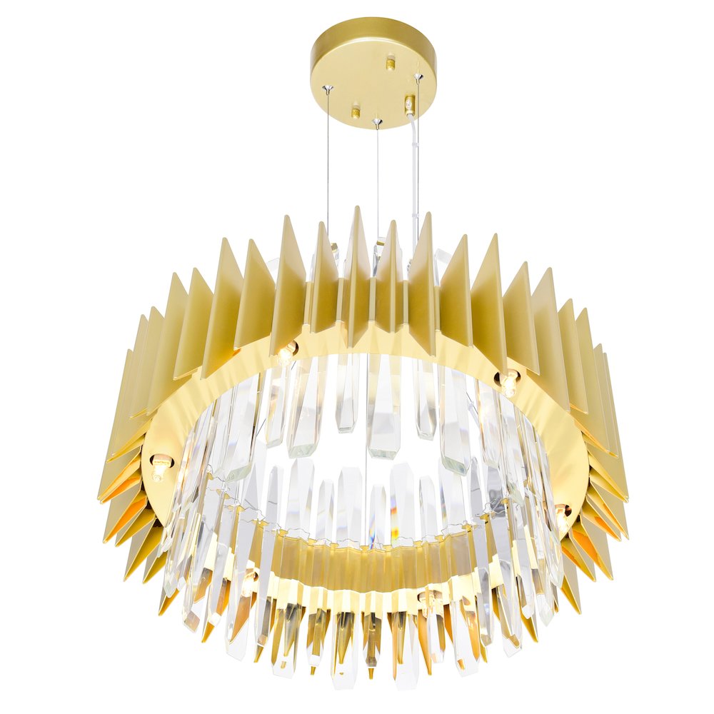 Cityscape 12 Light Chandelier With Satin Gold Finish. Picture 2