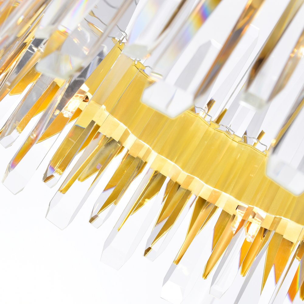 Cityscape 12 Light Chandelier With Satin Gold Finish. Picture 5