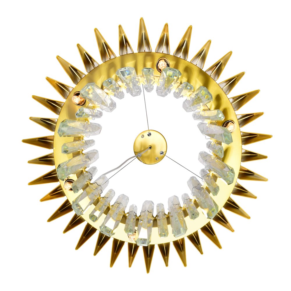Cityscape 12 Light Chandelier With Satin Gold Finish. Picture 6