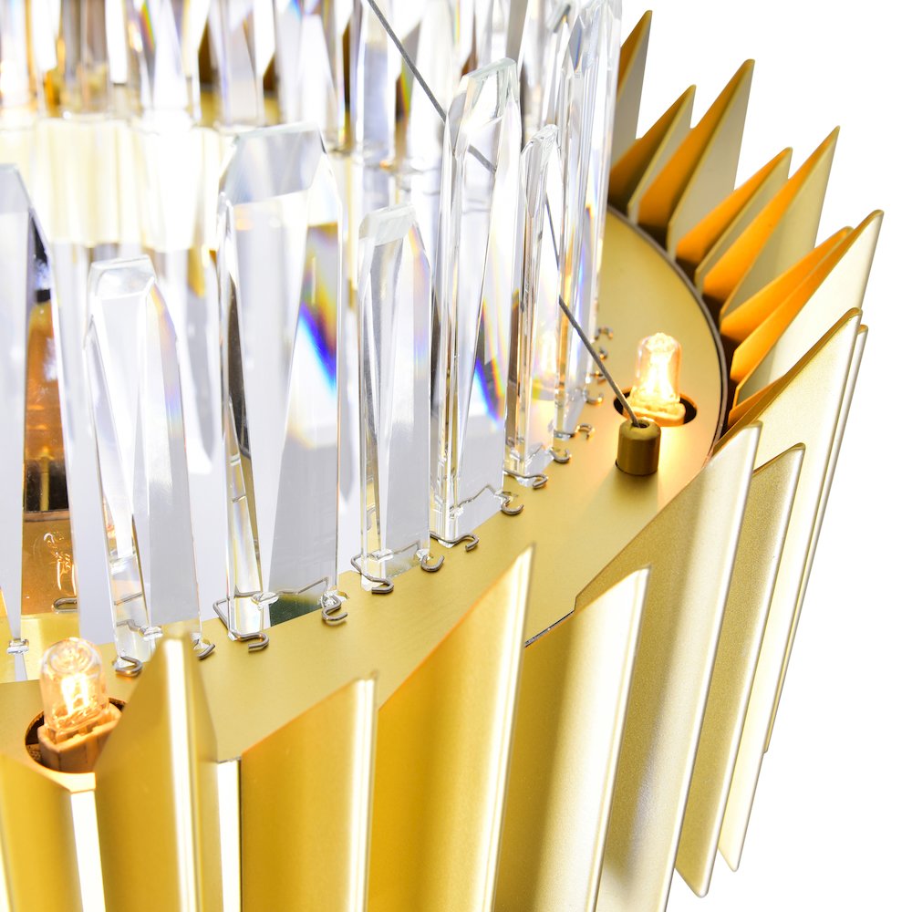 Cityscape 18 Light Chandelier With Satin Gold Finish. Picture 4