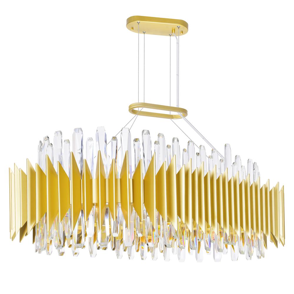 Cityscape 20 Light Chandelier With Satin Gold Finish. Picture 2