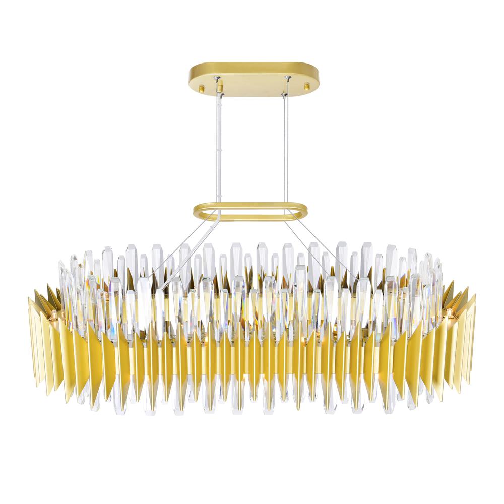 Cityscape 20 Light Chandelier With Satin Gold Finish. Picture 3