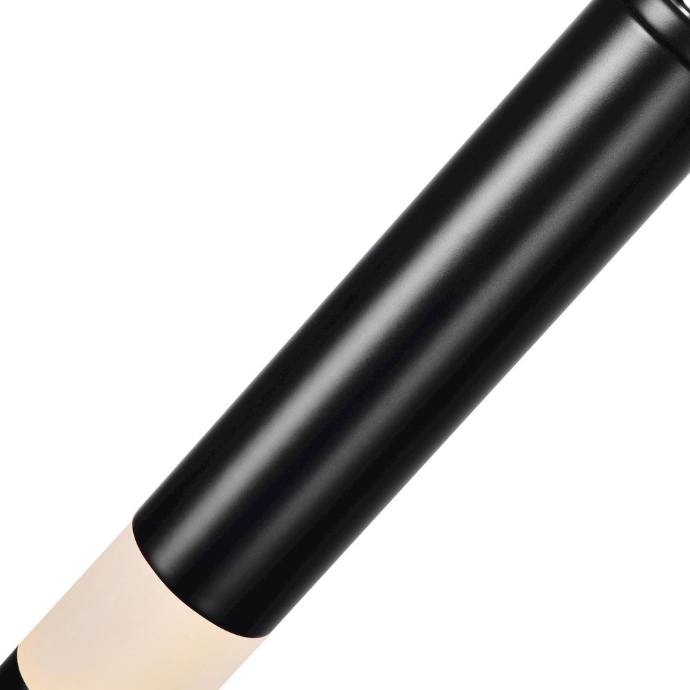 Flute 1 Light LED Pendant With Black Finish. Picture 3