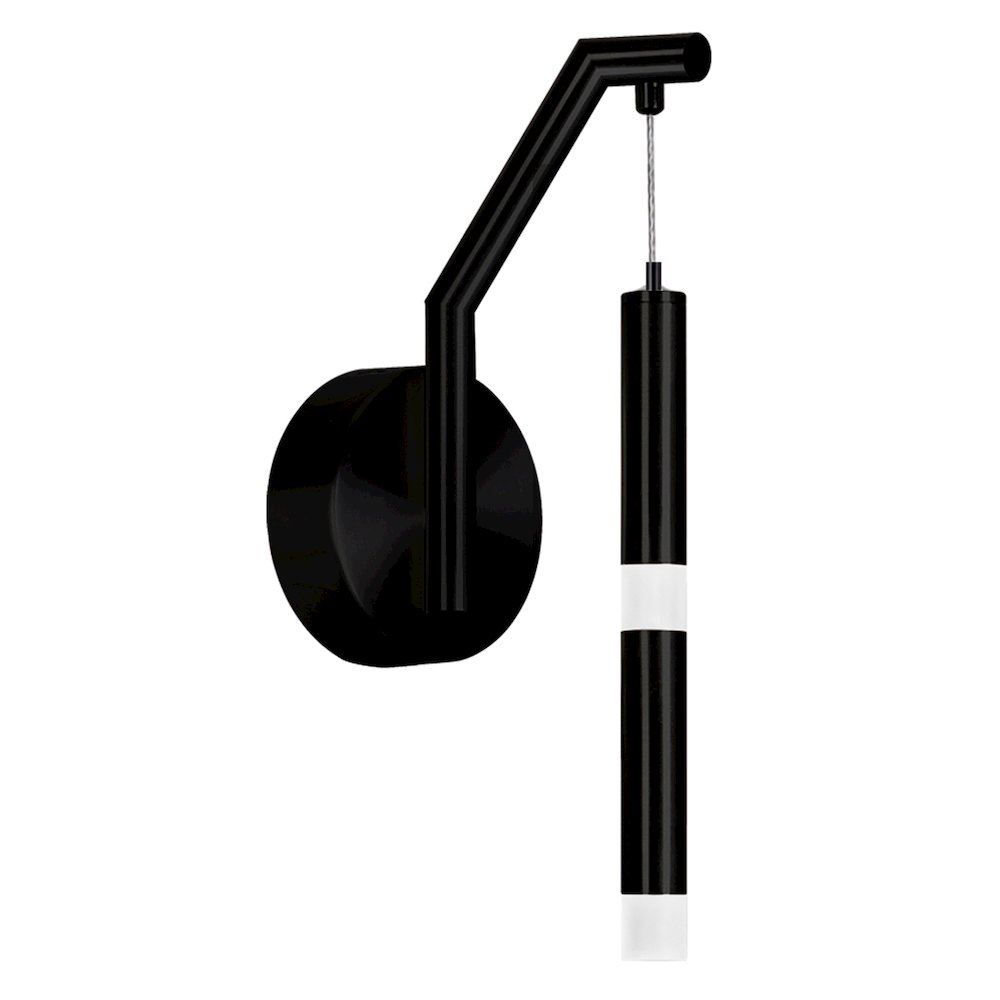 Flute 1 Light LED Wall Sconce With Black Finish. Picture 5