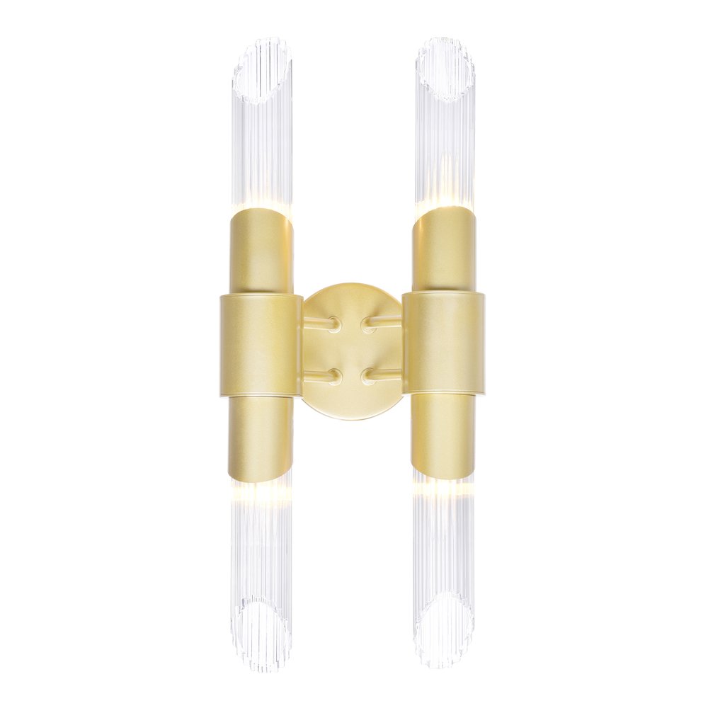 Croissant 4 Light Wall Sconce With Satin Gold Finish. Picture 1