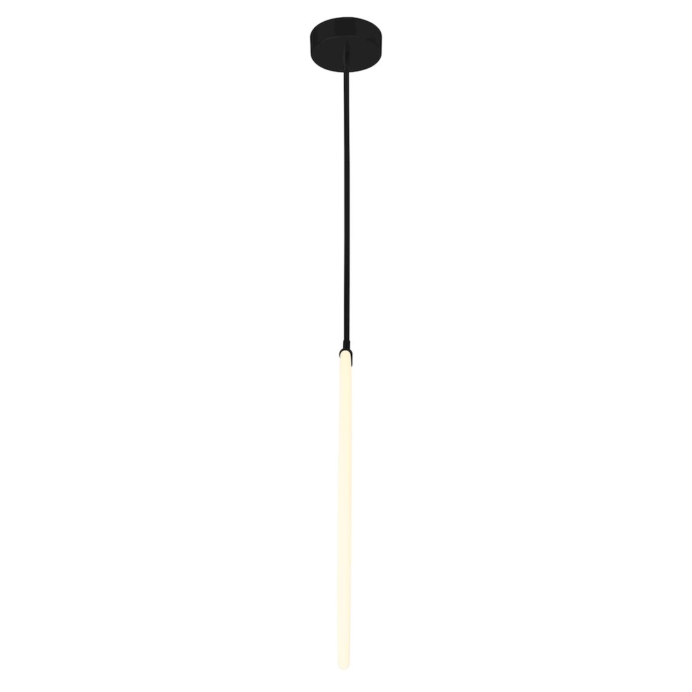 Hoops 1 Light LED Chandelier With Black Finish. Picture 3