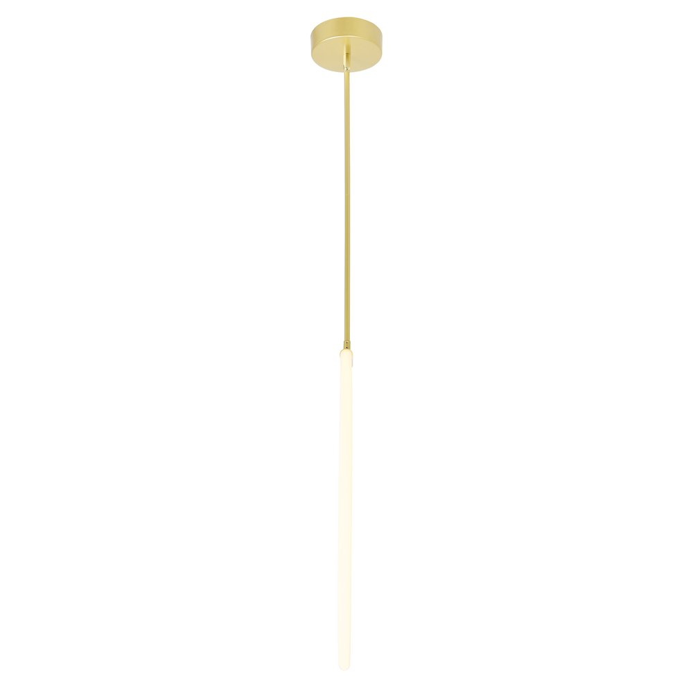 Hoops 1 Light LED Chandelier With Satin Gold Finish. Picture 3