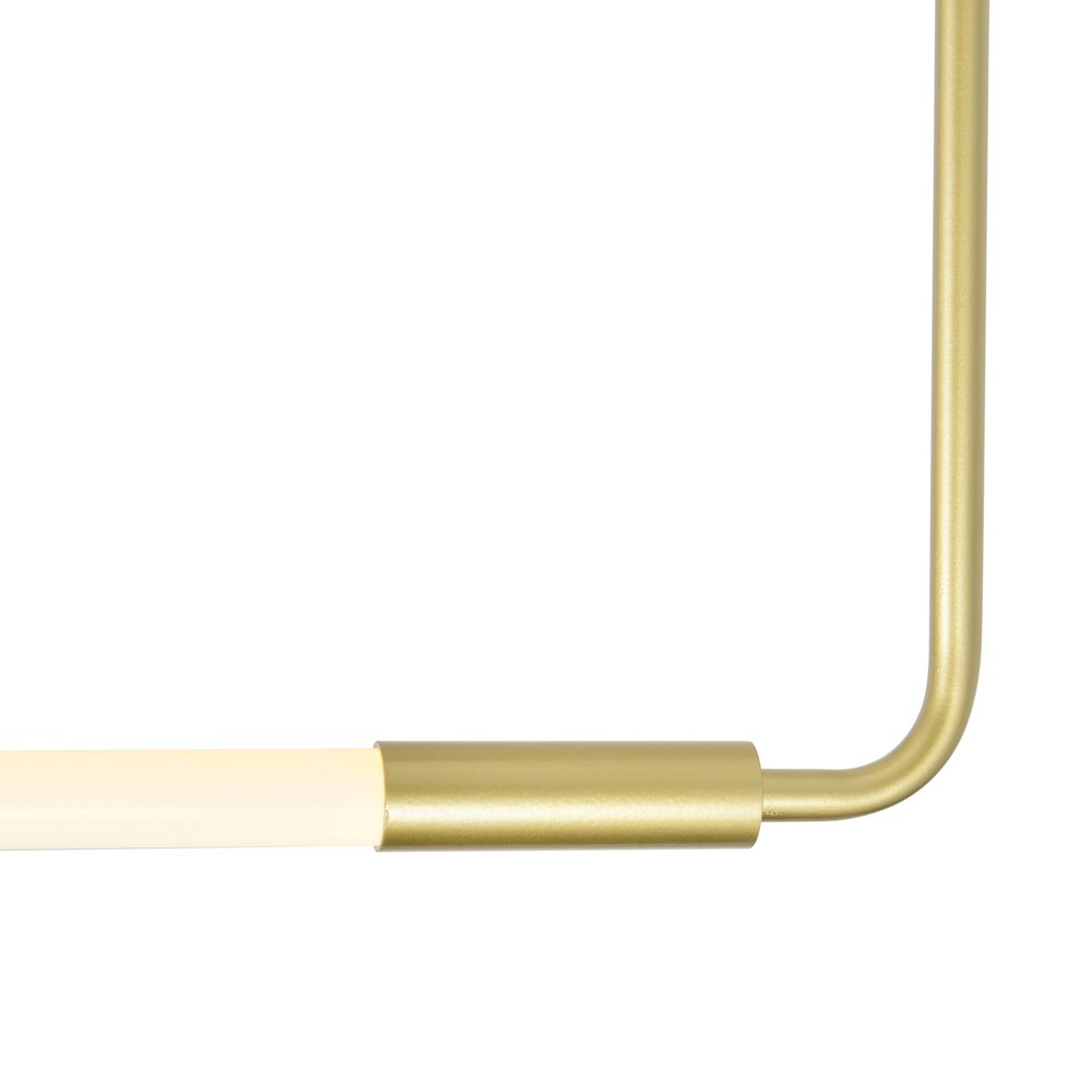 Hoops 2 Light LED Chandelier With Satin Gold Finish. Picture 3