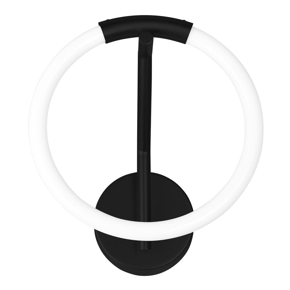 Hoops 1 Light LED Wall Sconce With Black Finish. Picture 5