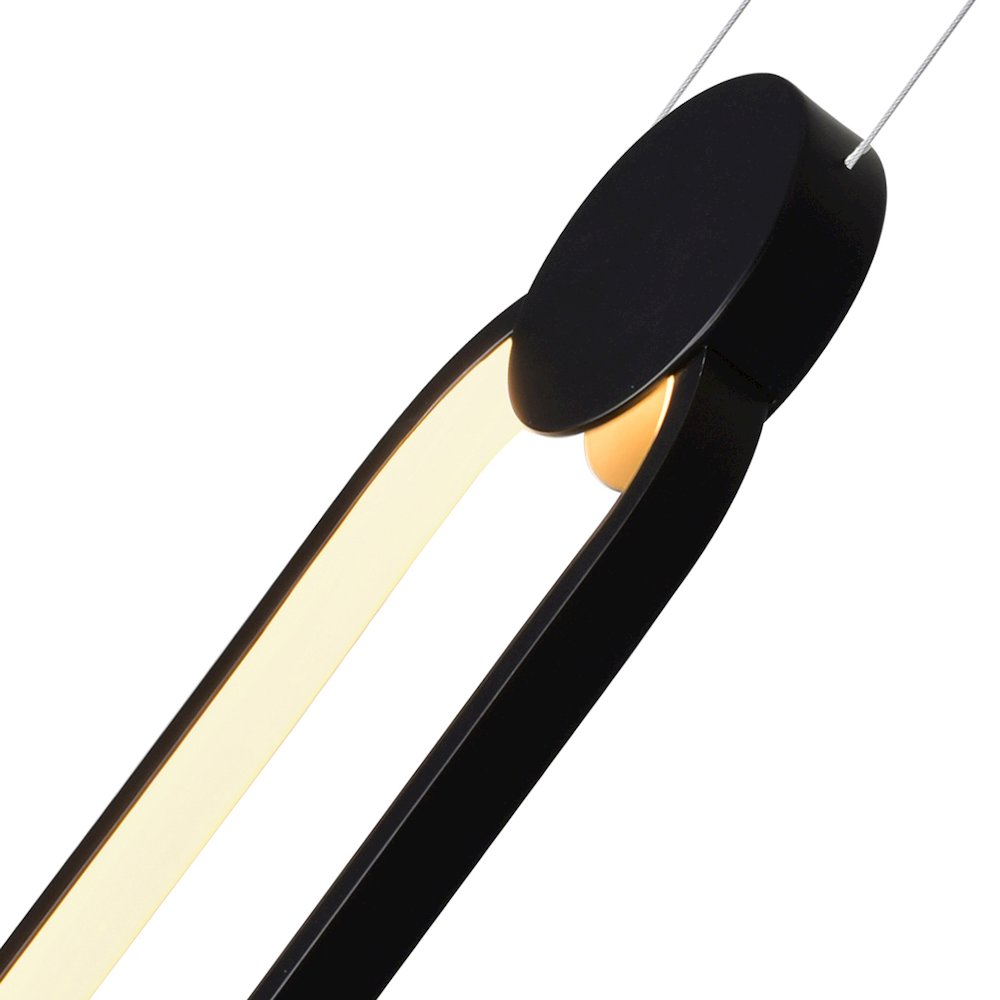 Pulley 4 in LED Black Mini Pendant. Picture 4