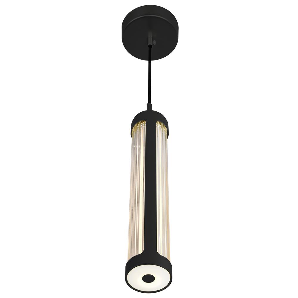 Neva 3 in LED Integrated Black Pendant. Picture 2
