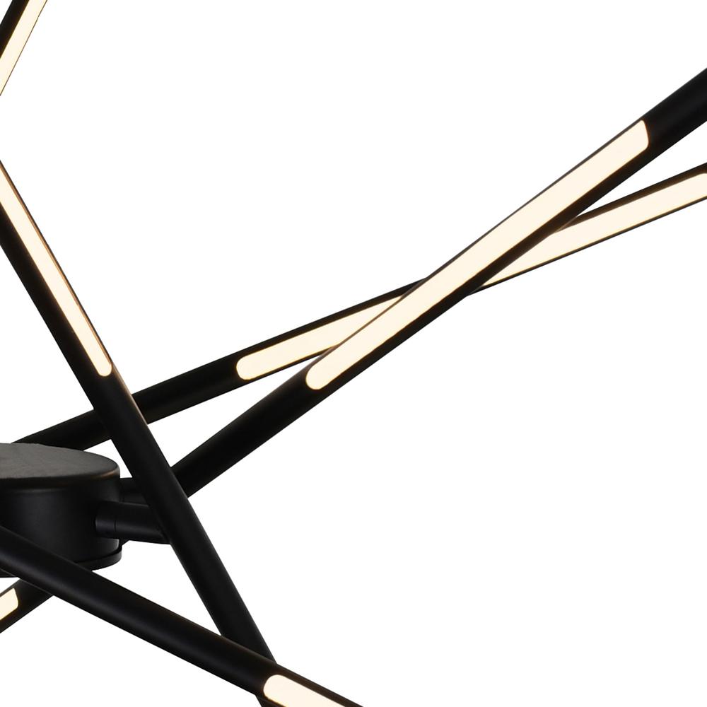 Oskil LED Integrated Chandelier With Black Finish. Picture 3