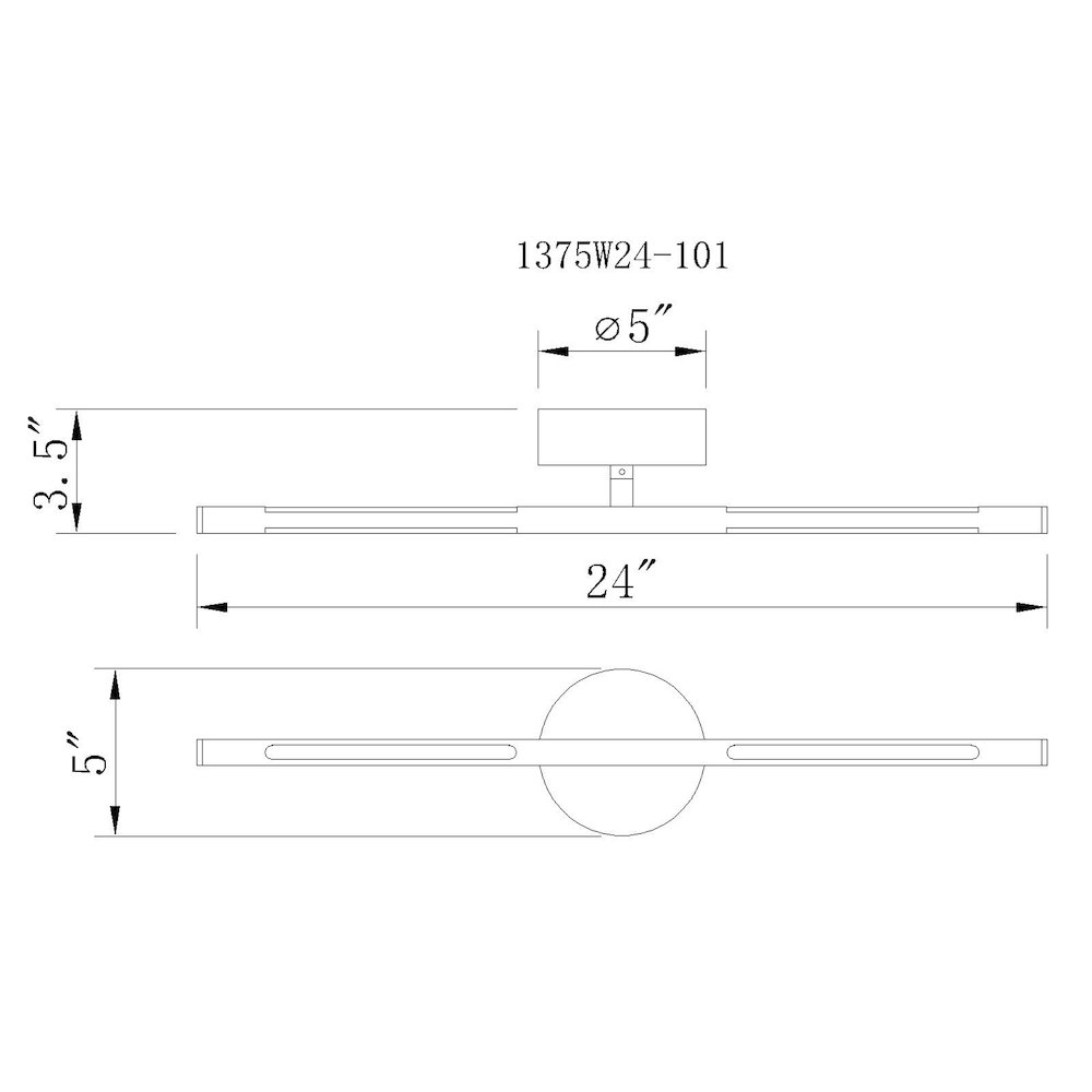 Oskil LED Integrated Wall Light With Black Finish. Picture 7